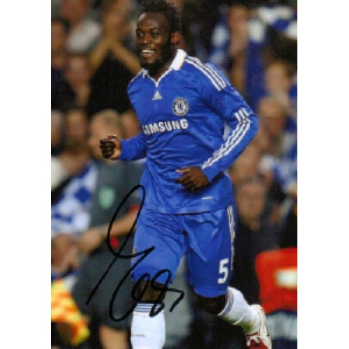 Michael Essien 5x7 Signed Chelsea Photo!